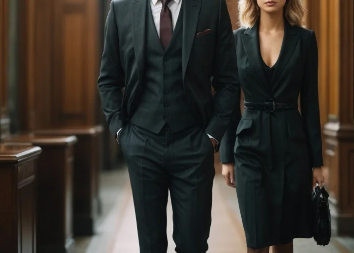 Professor und Studentin: Erotische Geschichten: Mann im Anzug und Frau in adretter Kleidung laufen durch einen Hörsaal